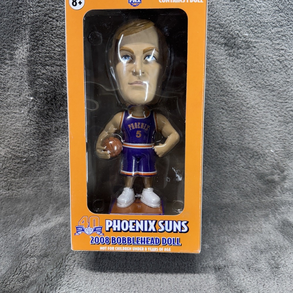 2008 Dick Van Arsdale NBA Phoenix Suns 40th Anniversary Bobblehead Doll Open Box